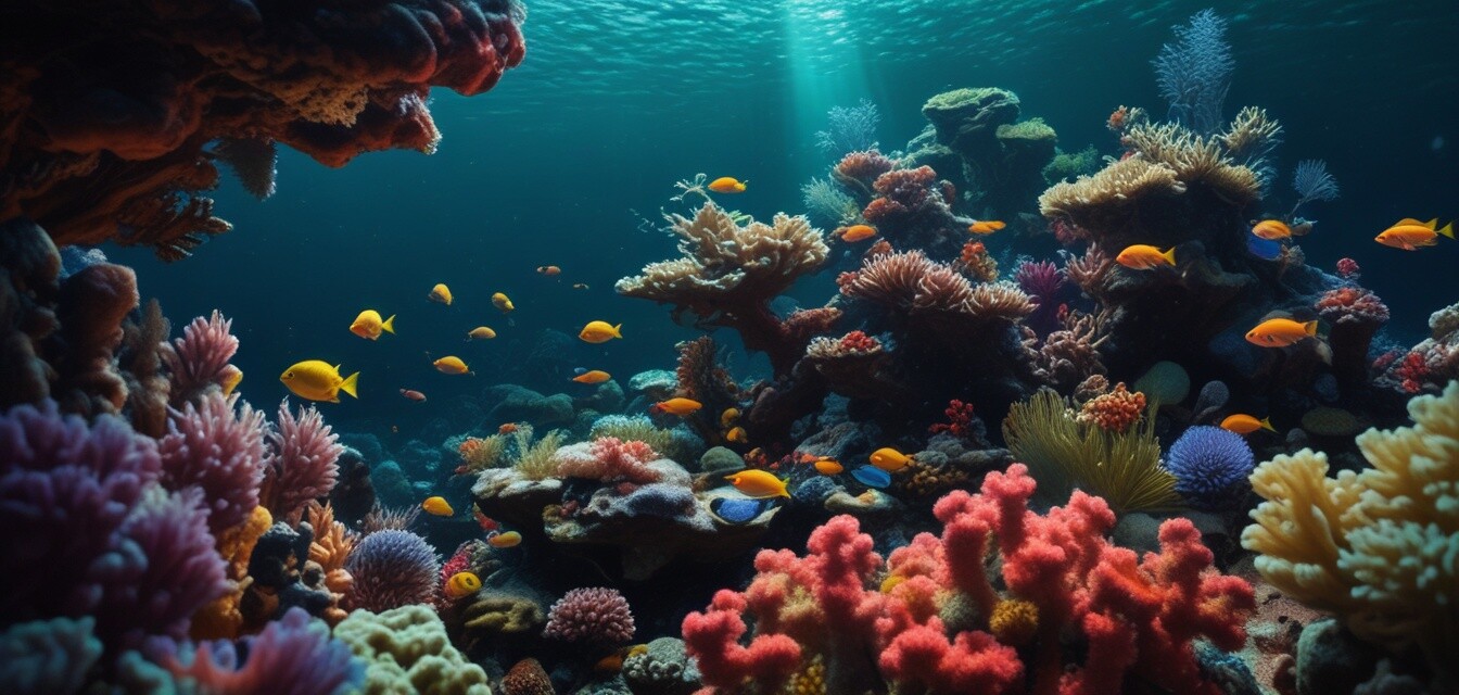 Underwater lighting setup