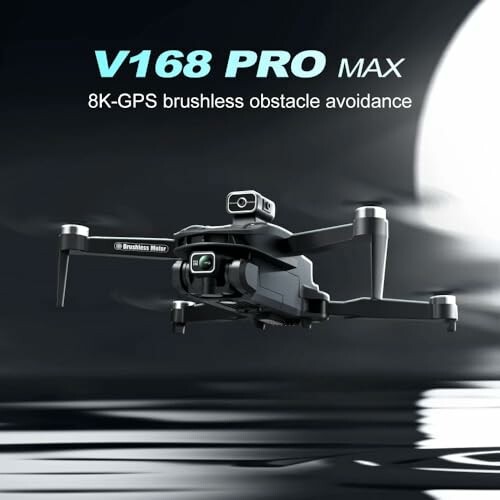 V168 Pro Max drone with 8K GPS and obstacle avoidance.
